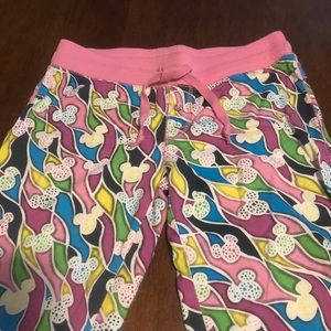 Authentic Disney Parks Mickey Pajama Pants -Size S